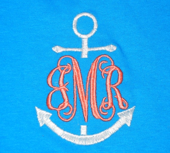 Monogrammed Anchor T Shirt