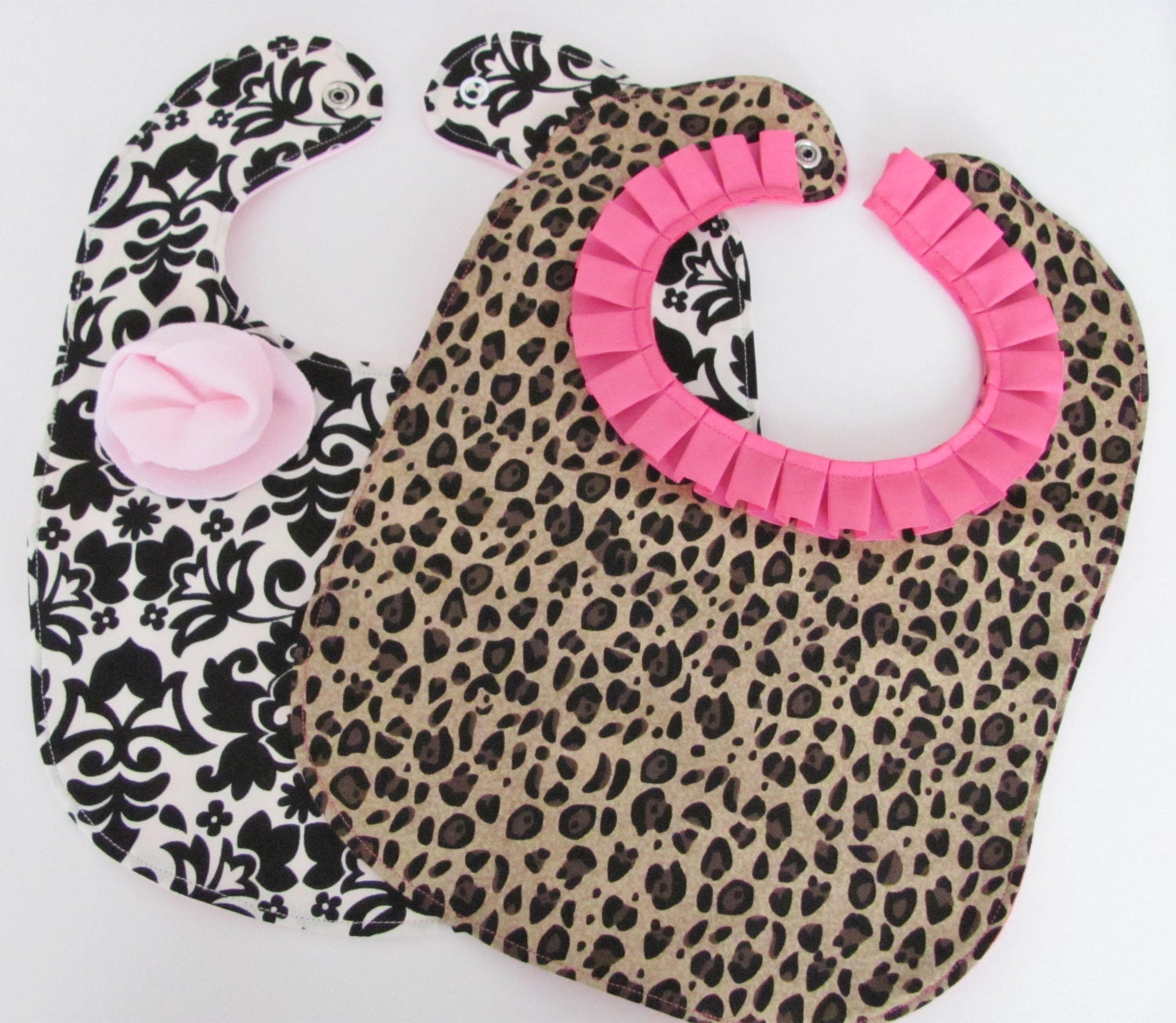 cheetah print snow bib