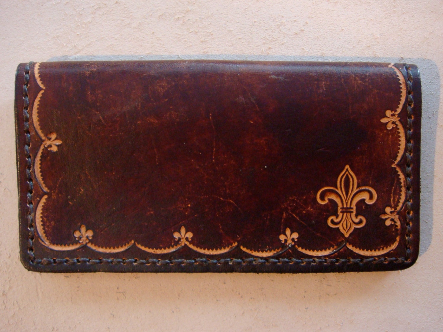 leather checkbook cover