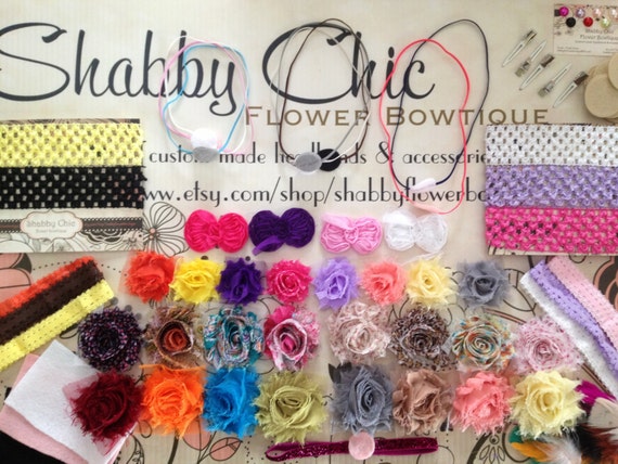 items similar to make your own shabby chic bow headband items similar to sale 125 pieces creates 20 headbands items similar to make your own shabby chic bow headband items similar to sale 125 pieces creates 20 headbands