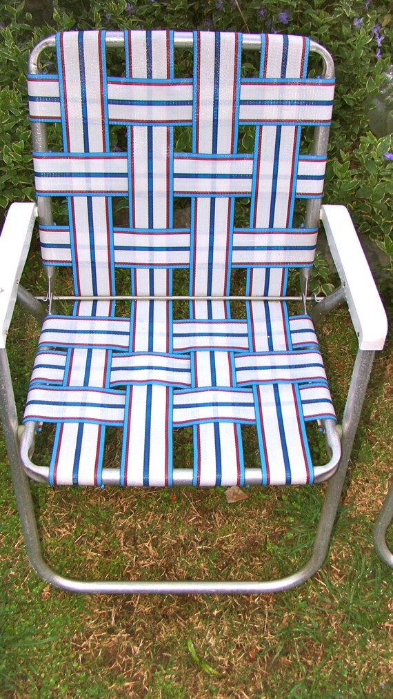 folding aluminum webbed lawn chairs