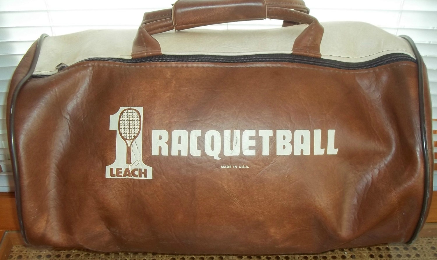 Vintage Racquetball Tote Gym Bag
