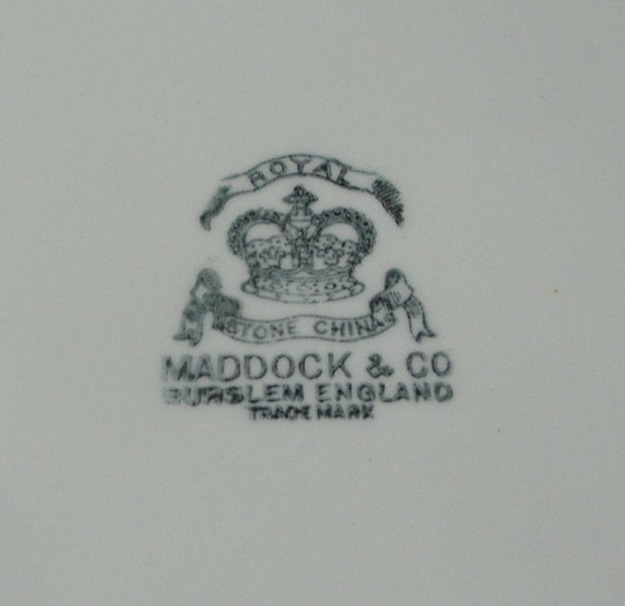 Vintage 1800s Maddock & Co Burslem England Raspberry