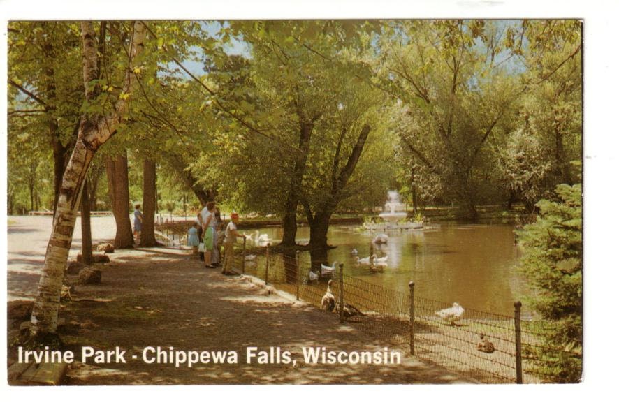 Irvine Park Chippewa Falls Wisconsin WI Old by PostcardStore