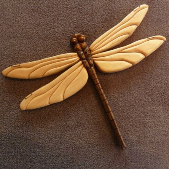 Items similar to Dragonfly Intarsia on Etsy