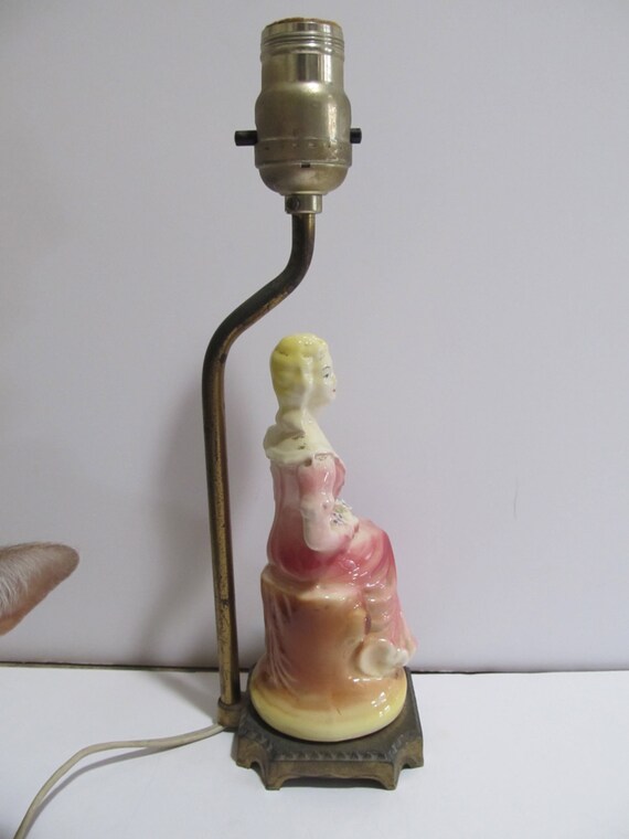 Vintage Figurine Lamp Lamps Vintage Lamps Porcelain Lamps