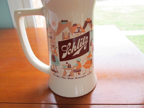 vintage schlitz beer mug