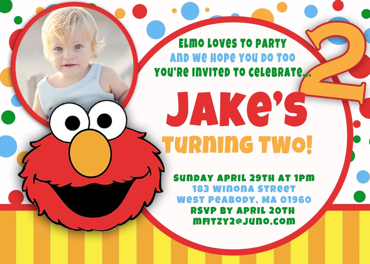 Elmo Party Invitations 4