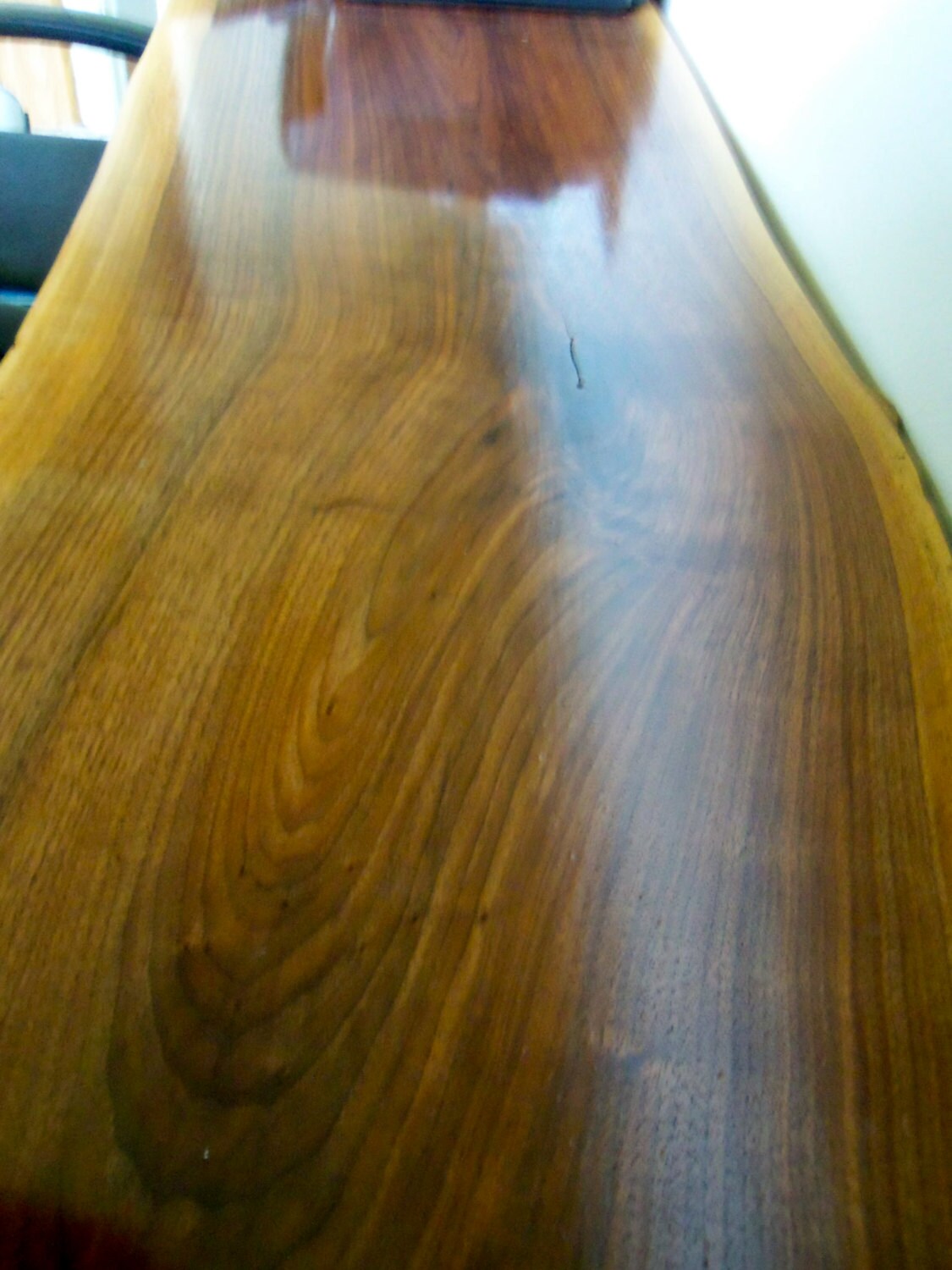 Live Edge Black Walnut Slab Coffee Table