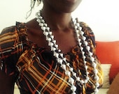 paper beads necklace