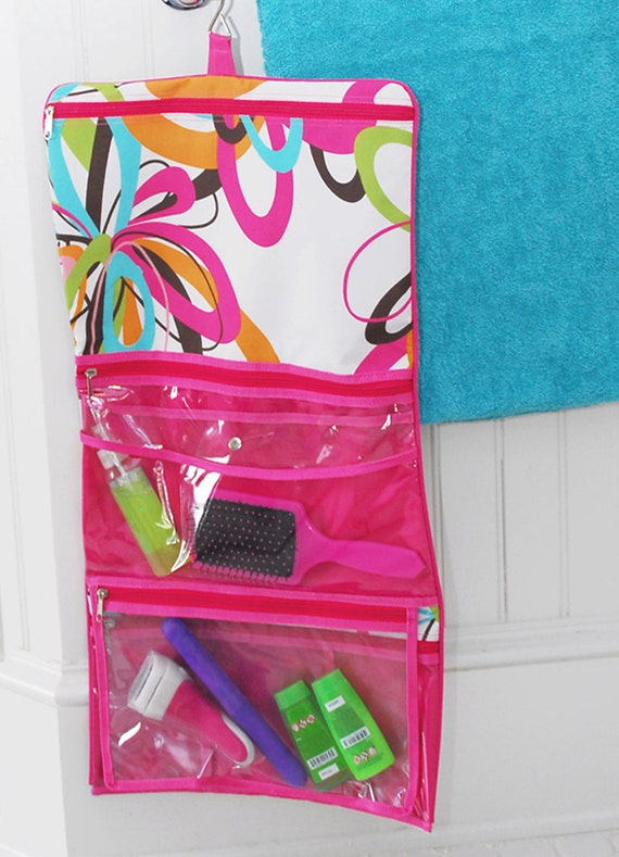 Personalized Monogrammed Hanging Cosmetic Case