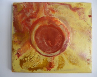 Original Encaustic Painting - Sunburst 3