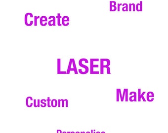 Custom personalised or branding laser engraving and cutting service and manufacture.