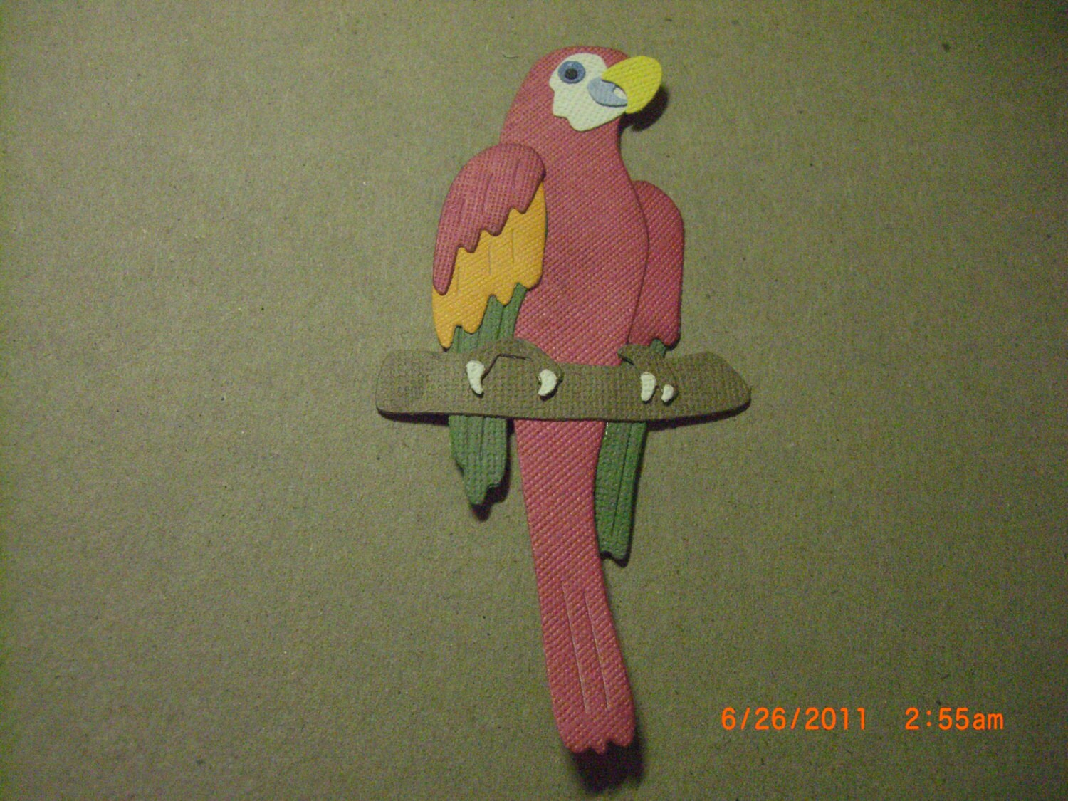 Parrot Die Cuts by CrazyCutzCreations on Etsy