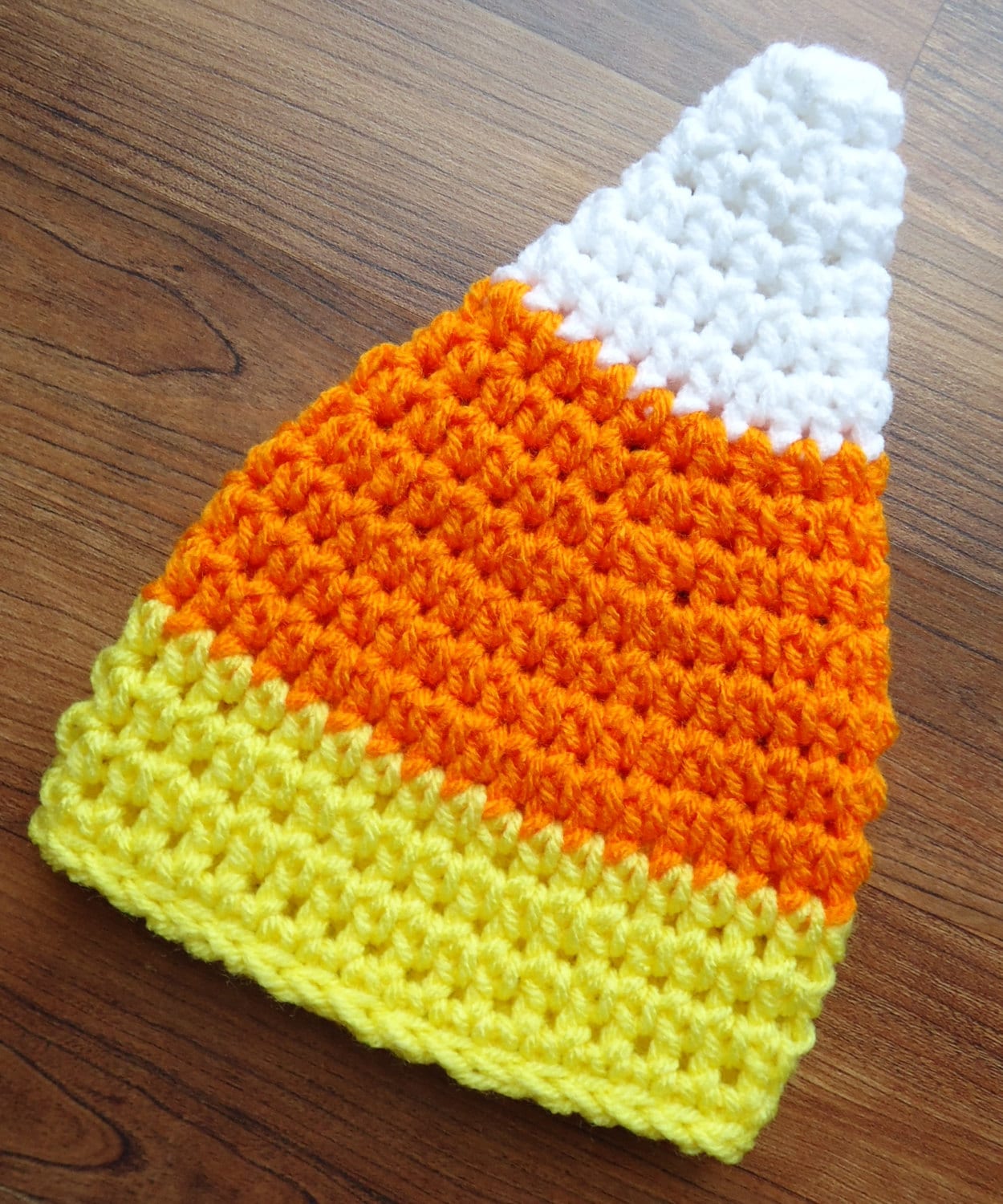 Crocheted Candy Corn Hat Halloween Hat Boy/Girl Baby/Little