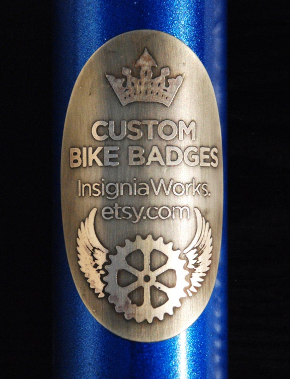 Custom Bike Badges with your name