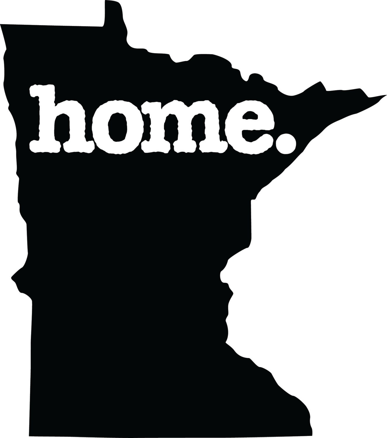 Minnesota Home. Decal Car or Laptop Sticker by