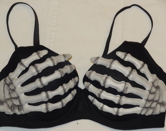 Skeleton Hands Bra 3D Halloween Costume Gift for Her