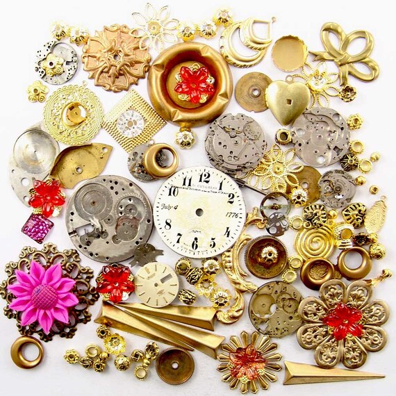 Steampunk Watch Parts Vintage & NOS Jewelry Parts Findings