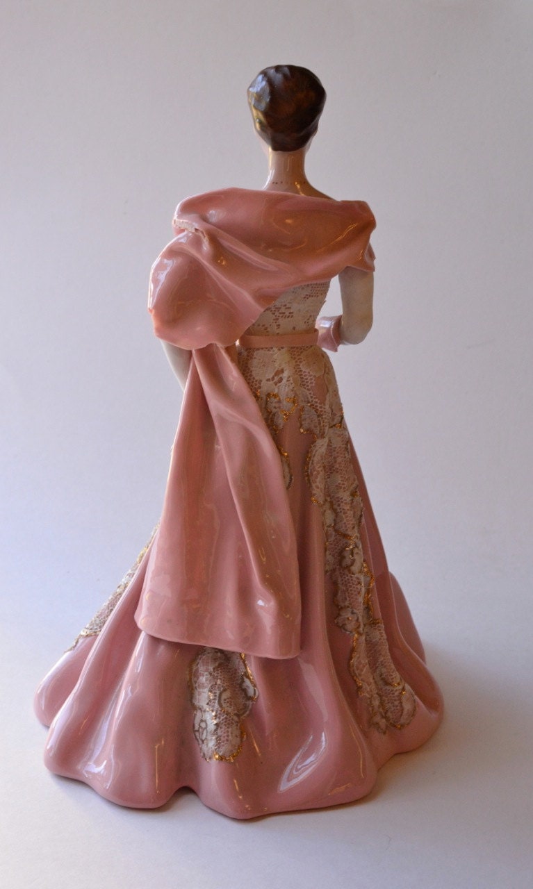 Vintage Pink Lady Figurine