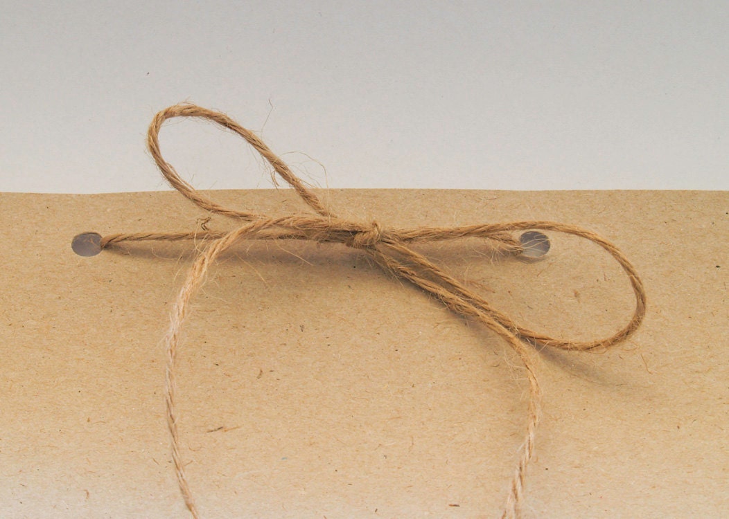 100 meters of 2mm Natural Jute Twine.Gift Tag by Agitasworks