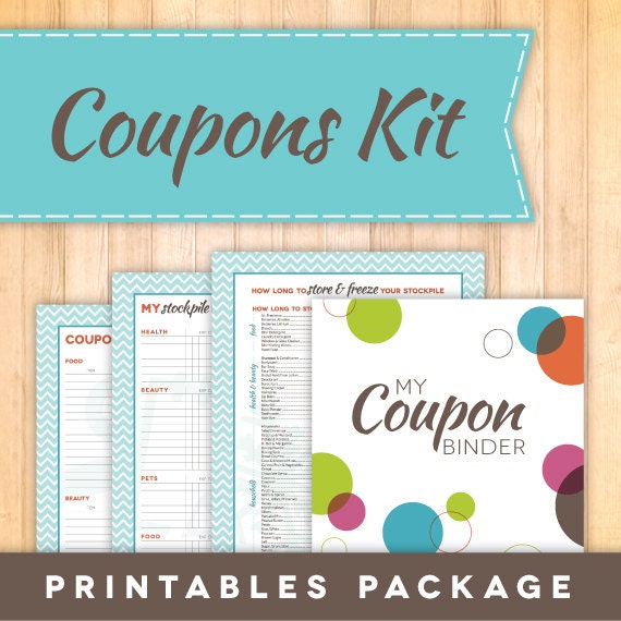 Etsy coupon organizer binder