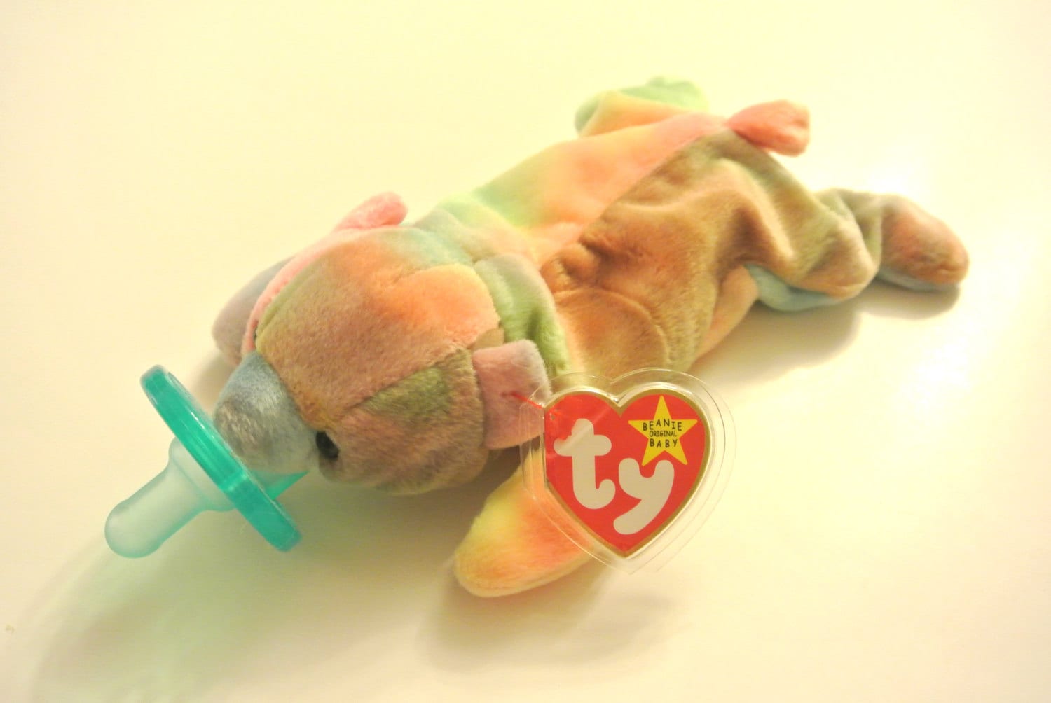 Tie Dye Bear Sammy Baby Beanie Buddy with by BabyBeanieBuddies