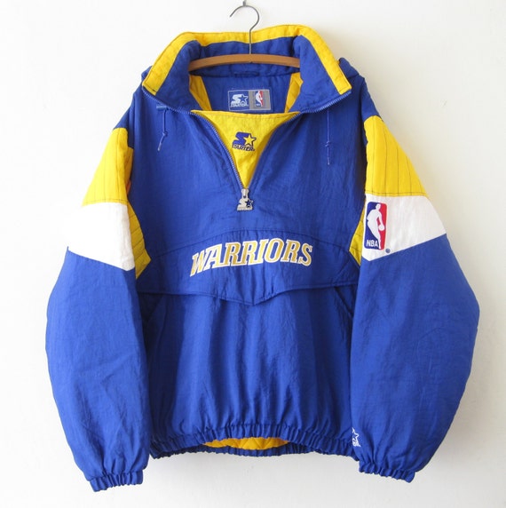 VTG 1990s Golden State Warriors Starter Jacket Sz. L by IKEBOOTH