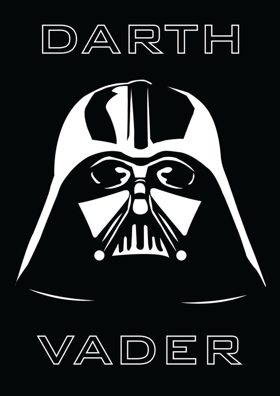 DARTH VADER Star Wars Wall Art Print Poster by MixPosters