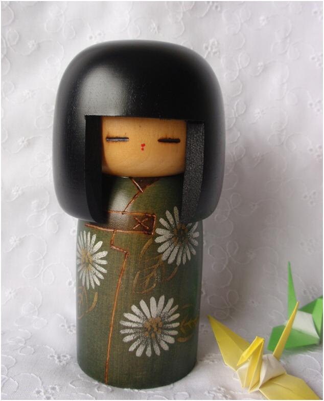 Kokeshi doll by japanesebee on Etsy
