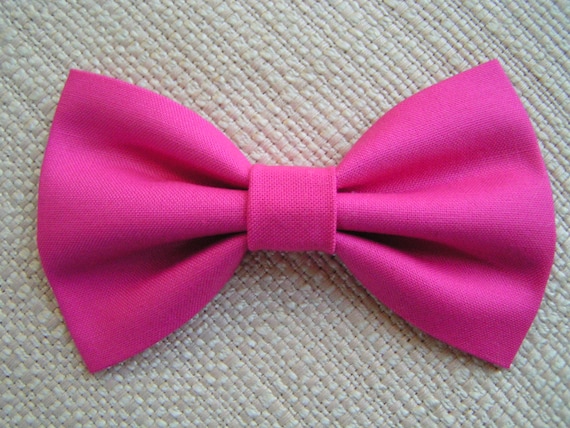 Items similar to HOT PINK-Hair bow, Hair bows for girls, cute hair bows ...