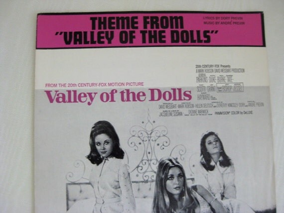 Vintage Theme from Valley of the Dolls Piano Sheet Music