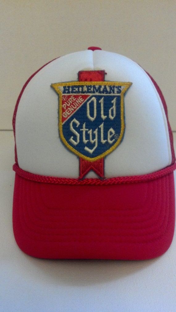 Vintage Patched Old Style Beer Trucker Hat