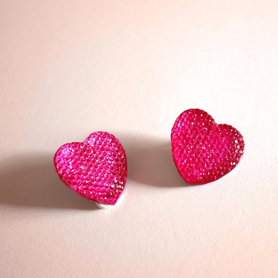 Big heart earrings // candy for your ears // valentine's