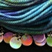 DOUBLE-SIDED Phat Fiber "Secret Garden" inspired lace stitchmarkers for knitters