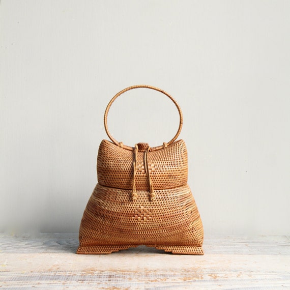 Vintage Bamboo Purse / Handbag