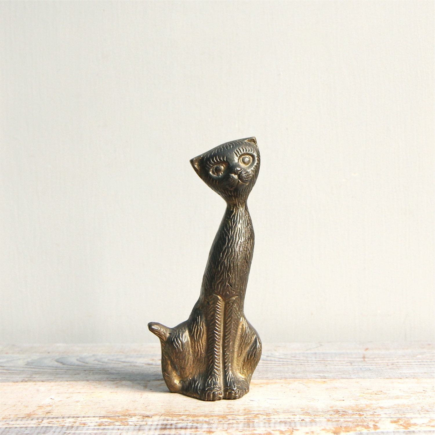 bronze cat figurine