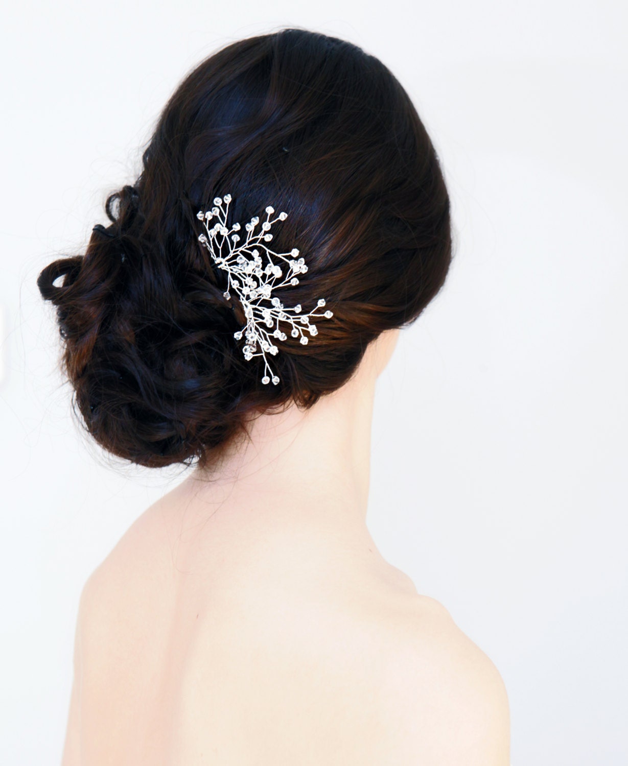 Set of Two Crystal Hair Pins