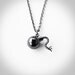 Bomb Charm Pendant Sterling Silver 18in chain