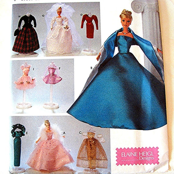 vogue patterns toddler dress Pattern Gowns Barbie Wedding Dress Gown Simplicity Ballerina Dresses