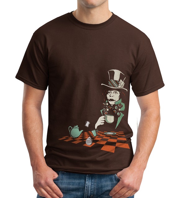 Mad Hatter T Shirt Alice In Wonderland By Banyantreeclothing 4099