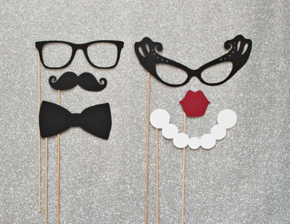 James Bond a inspiré les accessoires de la Photo Booth. Cravate noire Photo Party Booth