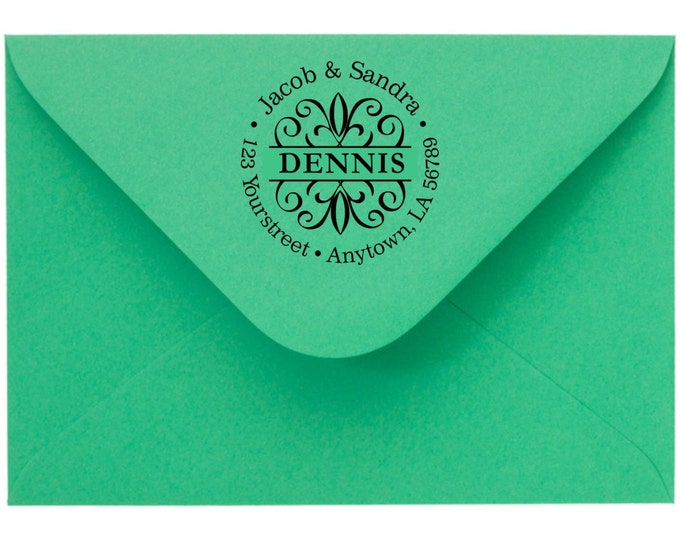 Personalized Custom Handle Mounted or Self Inking Made Return Address Rubber Stamps R67