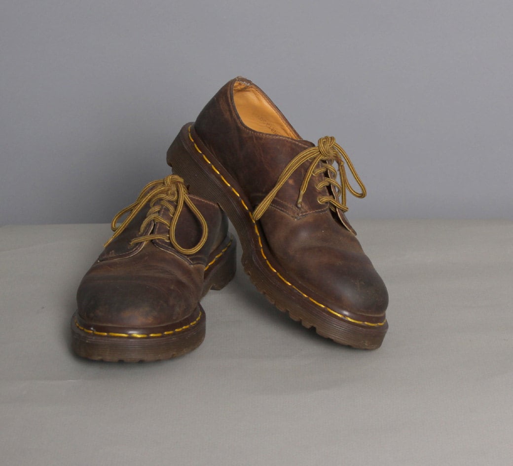 Vintage 80s DOC MARTENS / Brown Gibson Oxfords 7.5-8