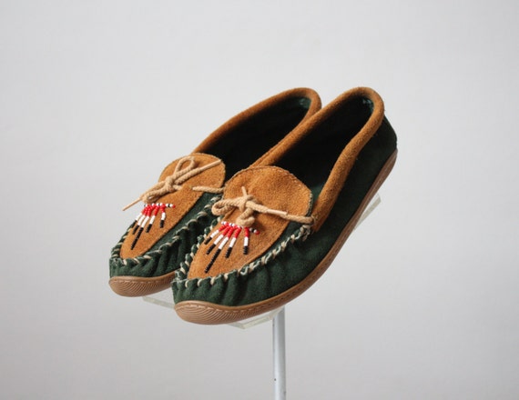 vintage leather moccasins