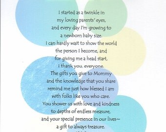 Mommy's Baby Shower Thank You Cards