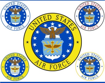 Digital Clipart U.S. Air Force Emblem (5) PNG