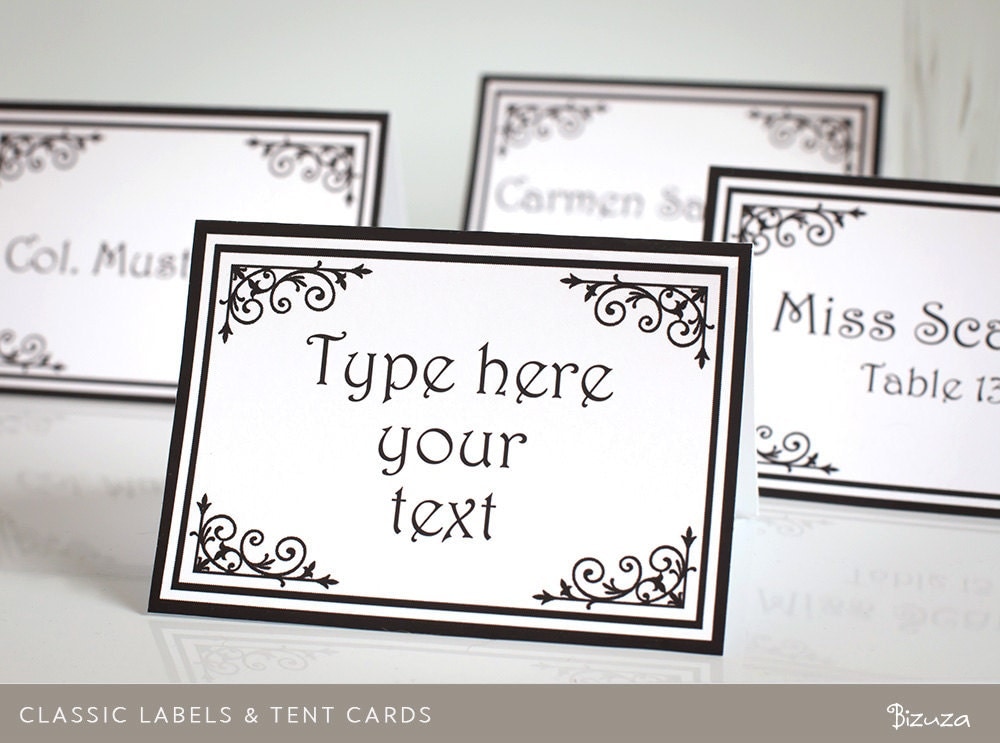 Printable Food Labels For Buffet