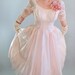 40% Off Sale - 1950s Pastel Pink Party Prom Dress. Mad Men Fashion. Weddings. 50s Formal Dress. Spring Wedding. Size Medium