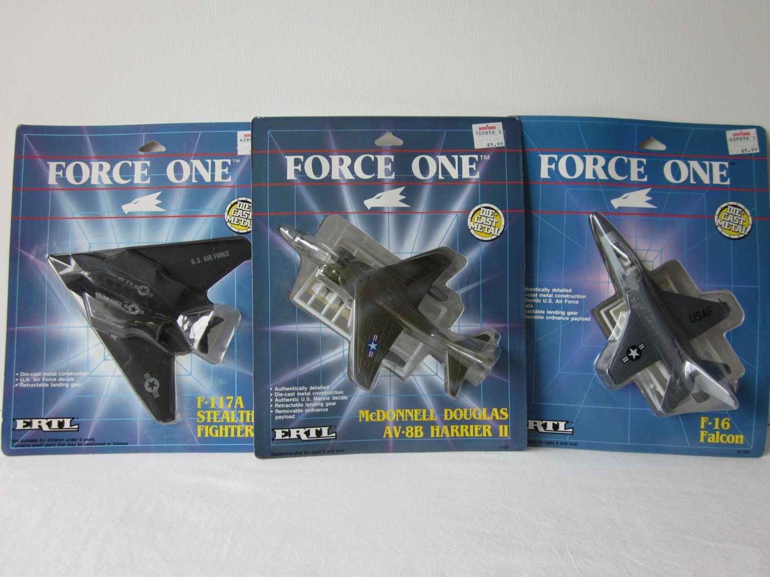 Ertl Force One Diecast Metal Planes Stealth Fighter Falcon